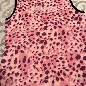 MaxMara Pink/DkPink Rayon/Nyon Sweater knit tank